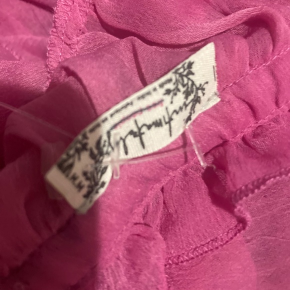 FP Intimatley Fly Me to The Moon Sheer Midi Slip Dress Medium M Med Pink - Picture 9 of 9